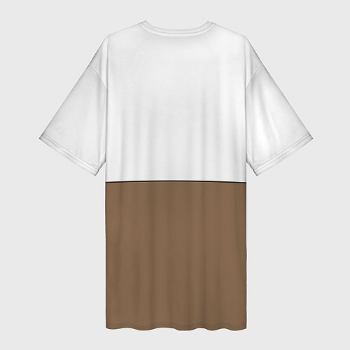 Женская длинная футболка Грустный Щенок Бигля / 3D-принт – фото 2