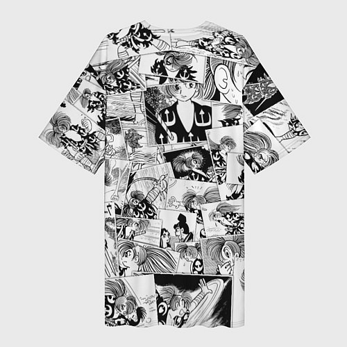 Женская длинная футболка Dororo pattern / 3D-принт – фото 2