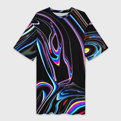 Женская длинная футболка Vanguard pattern Neon