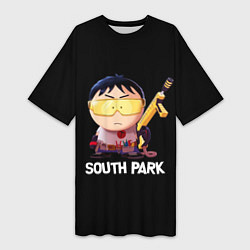 Футболка женская длинная Южный парк - South Park, цвет: 3D-принт