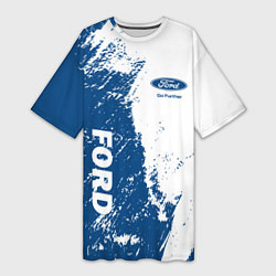 Женская длинная футболка Ford Форд два цвета