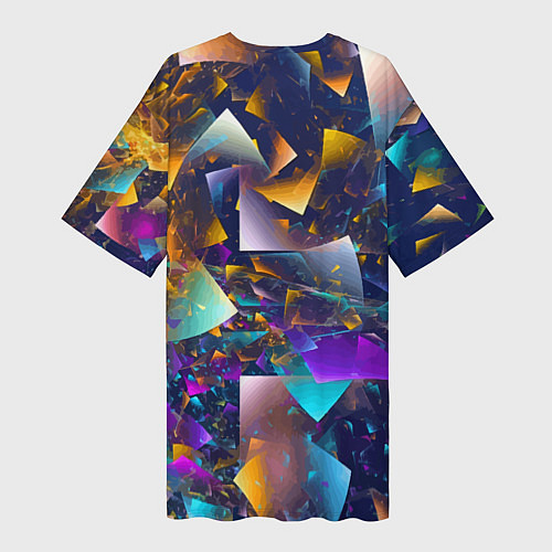 Женская длинная футболка Expressive pattern Vanguard / 3D-принт – фото 2
