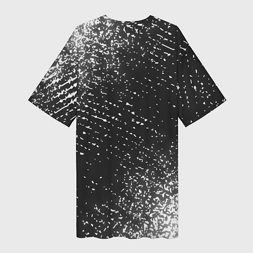 Женская длинная футболка Blink 182 КОТ Спрей / 3D-принт – фото 2