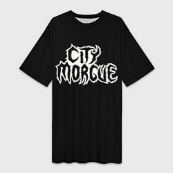 Женская длинная футболка City Morgue Logo