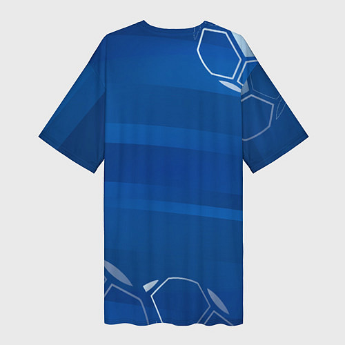 Женская длинная футболка Lazio FC 1 / 3D-принт – фото 2