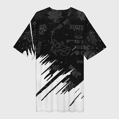 Женская длинная футболка Noize mc нойз мс / 3D-принт – фото 2