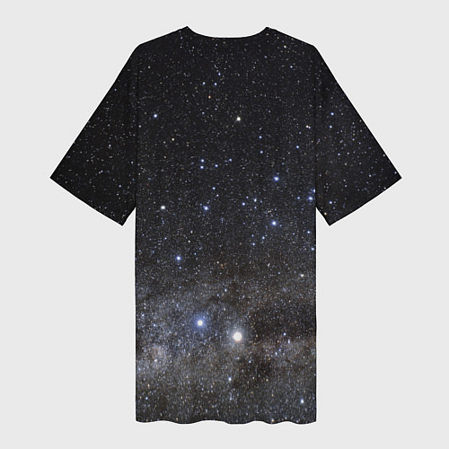 Женская длинная футболка Космический космос / 3D-принт – фото 2