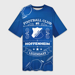 Футболка женская длинная Hoffenheim Football Club, цвет: 3D-принт