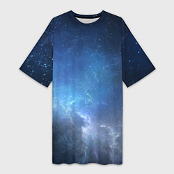 Женская длинная футболка Манящий космос