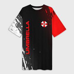 Женская длинная футболка Resident evil амбрелла