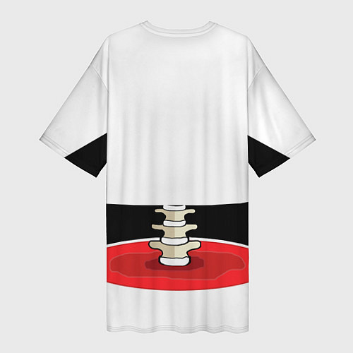 Женская длинная футболка Мясная Вырезка / 3D-принт – фото 2