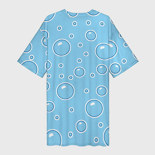 Женская длинная футболка В пузырях / 3D-принт – фото 2