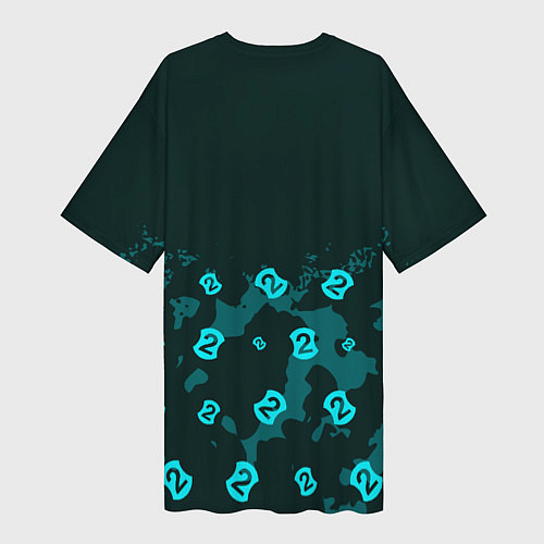 Женская длинная футболка DESTINY 2 - Камуфляж / 3D-принт – фото 2