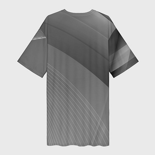 Женская длинная футболка Lexus - абстракция - sport / 3D-принт – фото 2