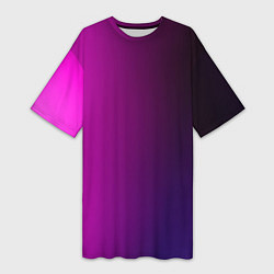 Женская длинная футболка VIOLET gradient