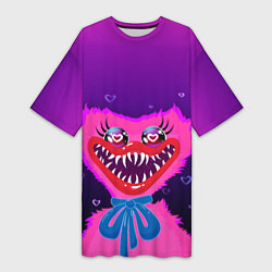 Футболка женская длинная Кисси Мисси love, цвет: 3D-принт