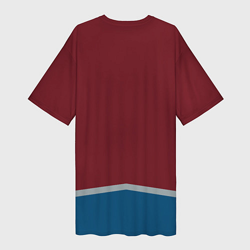Женская длинная футболка Колорадо Эвеланш Форма / 3D-принт – фото 2