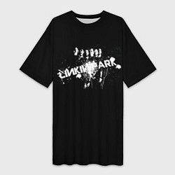 Женская длинная футболка Группа Linkin Park Линкин Парк