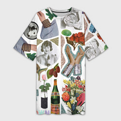 Женская длинная футболка Underground vanguard pattern fashion 2088