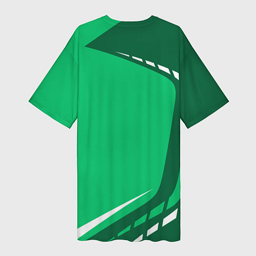 Женская длинная футболка ФК АХМАТ - SPORTWEAR / 3D-принт – фото 2