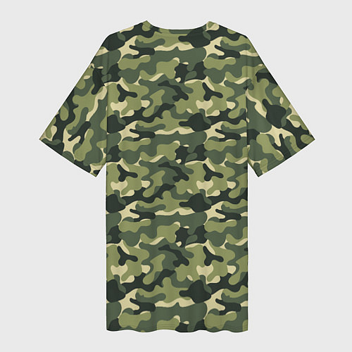 Женская длинная футболка Один в поле воин если он по-русски скромен / 3D-принт – фото 2