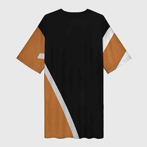 Женская длинная футболка Фредди - абстракция / 3D-принт – фото 2