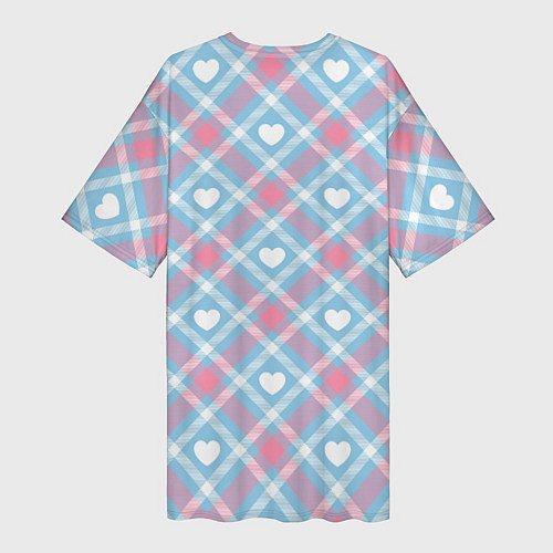 Женская длинная футболка Буквы Love - детский стиль / 3D-принт – фото 2