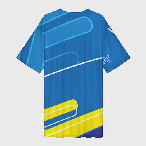 Женская длинная футболка Valencia Абстракция / 3D-принт – фото 2