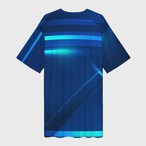 Женская длинная футболка Челси Абстракция спорт / 3D-принт – фото 2