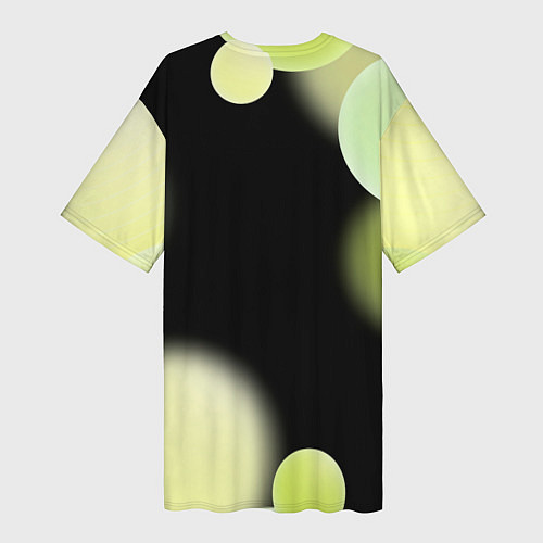 Женская длинная футболка Боруссия Абстракция / 3D-принт – фото 2
