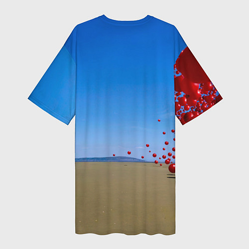 Женская длинная футболка Wake Up and Smell the Coffee - The Cranberries / 3D-принт – фото 2