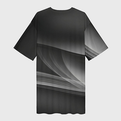 Женская длинная футболка Daewoo - абстракция / 3D-принт – фото 2