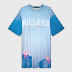 Футболка женская длинная Hot Fuss - The Killers, цвет: 3D-принт