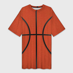 Женская длинная футболка Стандартный баскетбольный мяч