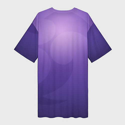 Женская длинная футболка Геншин импакт - Куки Синобу / 3D-принт – фото 2