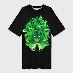 Женская длинная футболка Broly dragon ball аниме
