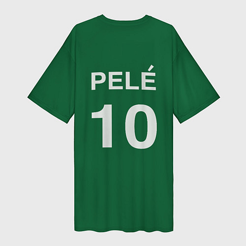 Женская длинная футболка Пеле PELE легенда футбола / 3D-принт – фото 2