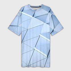 Женская длинная футболка Паттерн из треугольников