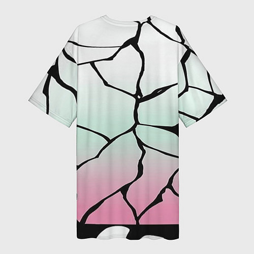 Женская длинная футболка Шинобу Кочо Кимоно / 3D-принт – фото 2