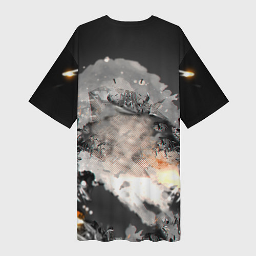 Женская длинная футболка CS-GO weapon / 3D-принт – фото 2