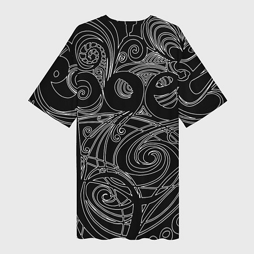 Женская длинная футболка Capoeira fighter jump / 3D-принт – фото 2