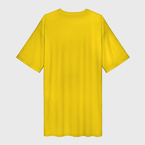 Женская длинная футболка Счастливые Симпсоны / 3D-принт – фото 2