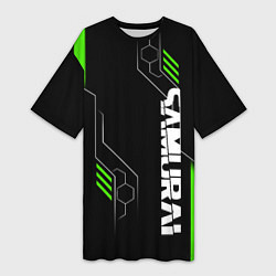 Женская длинная футболка Samurai - Зеленые технологии