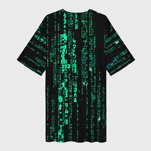 Женская длинная футболка Программное кодирование / 3D-принт – фото 2