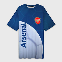 Женская длинная футболка Arsenal Мяч