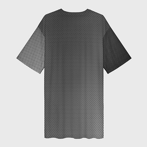 Женская длинная футболка Стальной фон / 3D-принт – фото 2