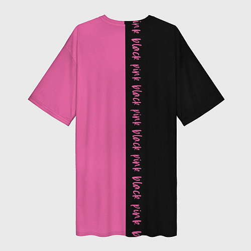 Женская длинная футболка Blackpink сердечко / 3D-принт – фото 2