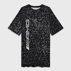 Женская длинная футболка AMG - pattern - minimalism