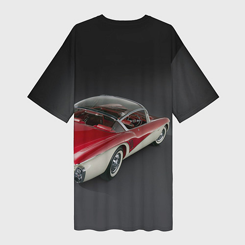Женская длинная футболка Buick Centurion - USA - Retro / 3D-принт – фото 2