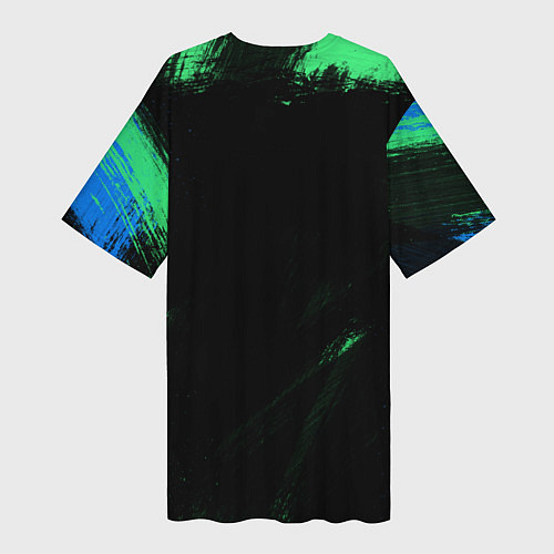 Женская длинная футболка Slipknot monster / 3D-принт – фото 2